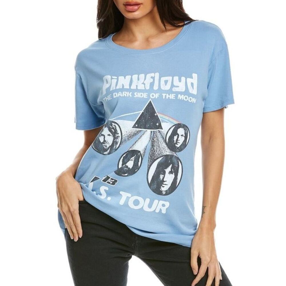 Recycled Karma Pink Floyd Dark Side of The Moon Band Tee Women's S Blue Graphic